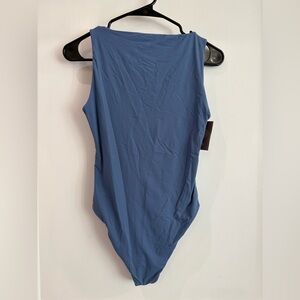 Auden Blue Sleeveless Bodysuit